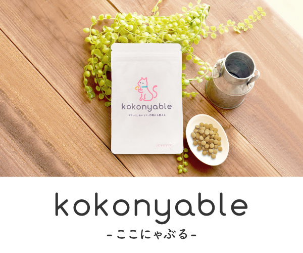 内側から美しく、愛猫への贈り物 kokonyable-ここにゃぶる-